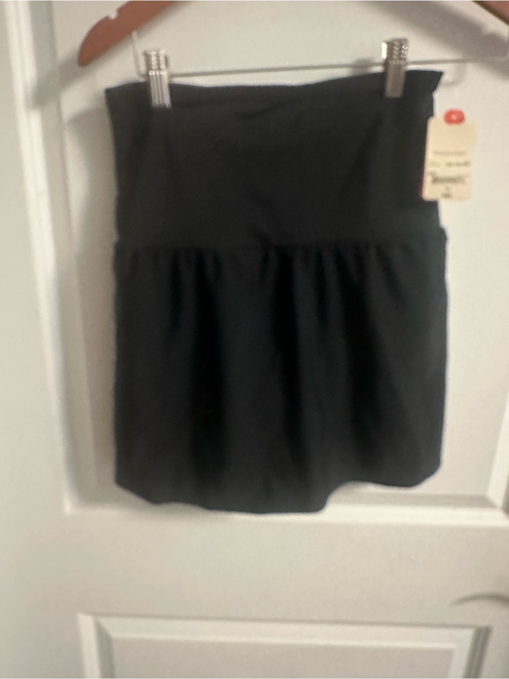 St. John's Bay Black Tiered Mini Skirt